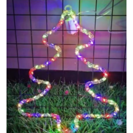 Figurina cu Lumini Led in forma de Fulg, Bradulet, Clopotei, Stea, pentru Craciun, 30 cm [1]