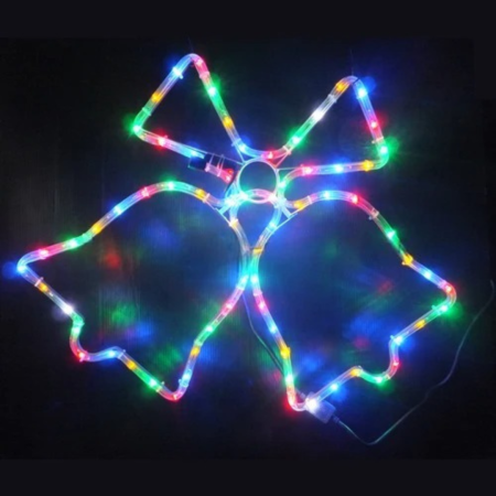 Figurina cu Lumini Led in forma de Fulg, Bradulet, Clopotei, Stea, pentru Craciun, 30 cm [2]