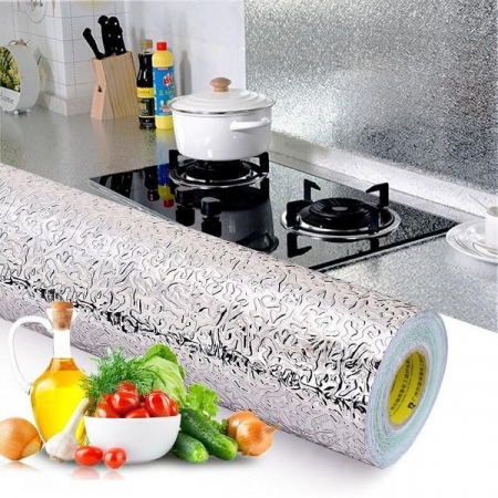 Folie de aluminiu autoadeziva bucatarie 60 x 300 cm [2]