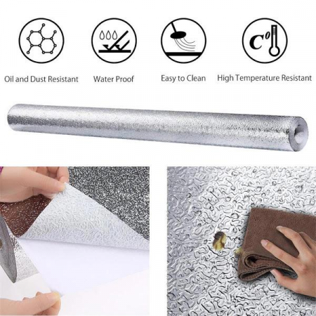 Folie de aluminiu autoadeziva bucatarie 60 x 300 cm [6]