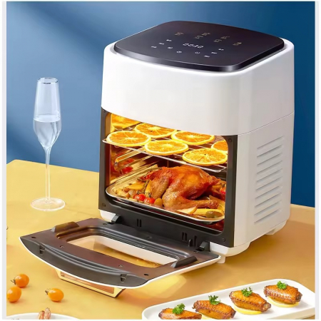 TOATE PRODUSELE - Friteuza AirFryer 15L, Afisaj Digital, Cuptor cu aer cald, Fara ulei, 1400W, Capacitate mare