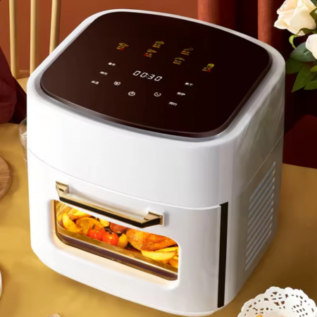 Friteuza AirFryer 15L, Afisaj Digital, Cuptor cu aer cald, Fara ulei, 1400W, Capacitate mare [1]