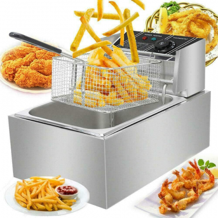 TOATE PRODUSELE - Friteuza electrica pentru cartofi, crispy, nuggets, Capacitate 6 litri sau 12 litri
