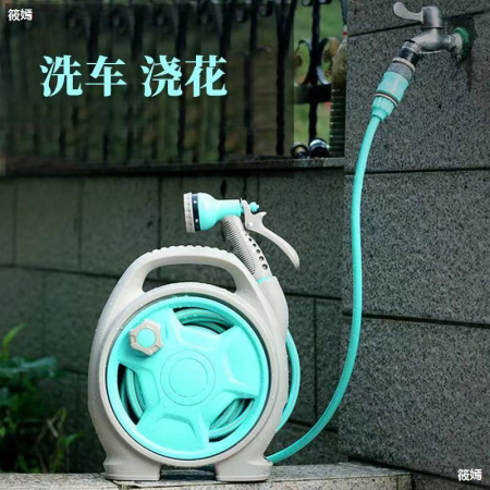 Furtun cu Tambur Profesional 10m / 15m cu pistol de stropit, 6 moduri de stropire, pentru gradina [3]