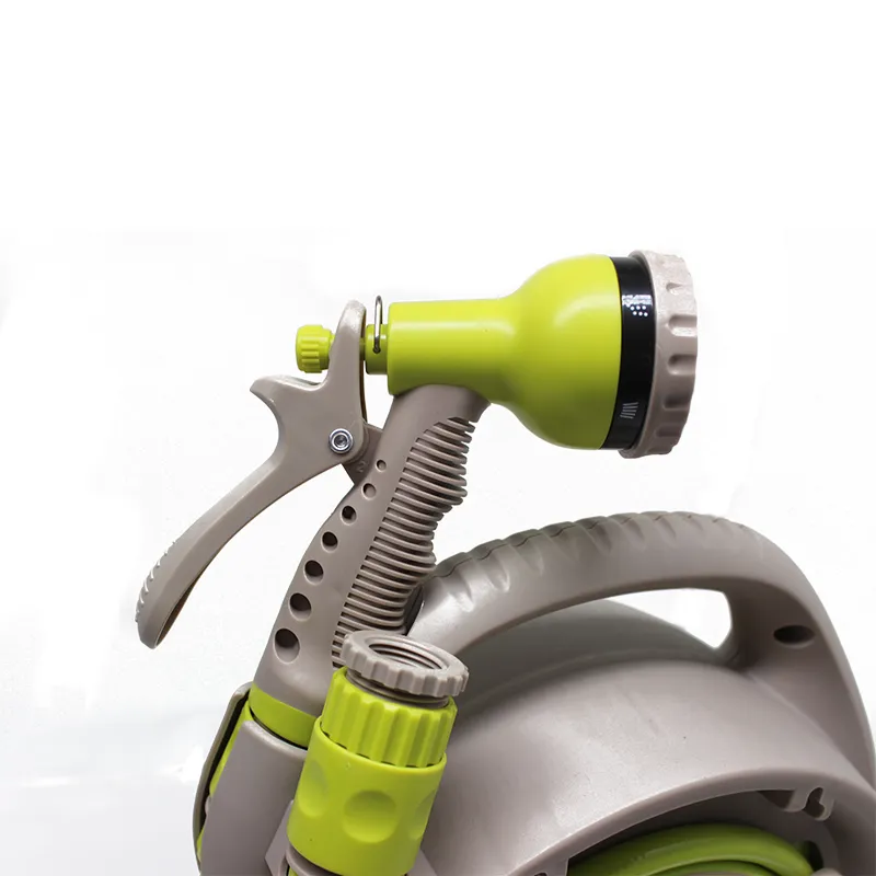 Furtun cu Tambur Profesional 10m / 15m cu pistol de stropit, 6 moduri de stropire, pentru gradina [2]