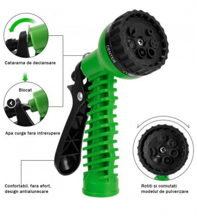 Furtun Extensibil de Gradina, 30/45/60m cu Pistol de udat CADOU [2]