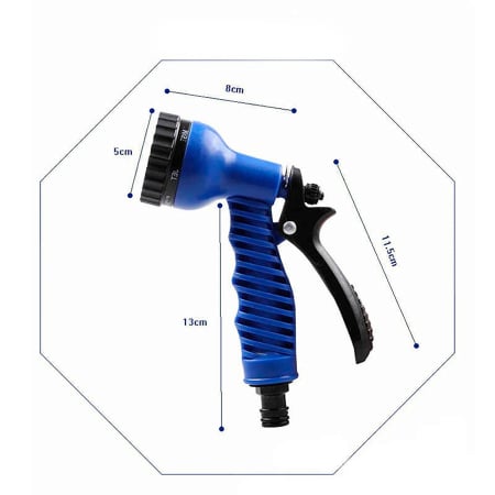 Furtun extensibil profesional pentru gradina cu cap de udat cu pulverizator reglabil, 25/37 metri, Magic Hose [7]