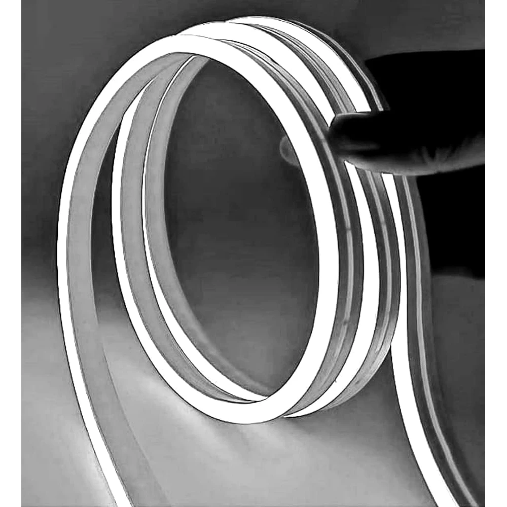 Furtun luminos LED neon flexibil, tub, rola 100 m, lumina rece, 120 LED-uri, protectie umiditate IP65, instalatie [3]