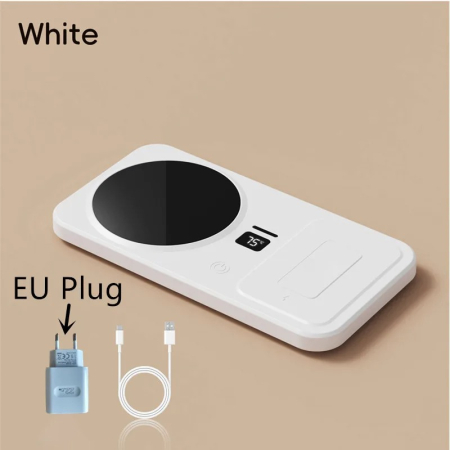 Incalzitor Electric pentru Cana cu Incarcare Wireless Telefon, Control Temperatura, Design Compact pentru Birou/Noptiera [8]