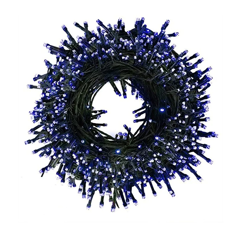 Instalatie de Craciun, tip liniara, pentru exterior, 600 led-uri, 100m, diverse culori [7]