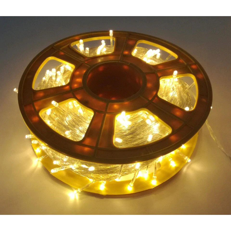 Instalatie de Craciun, tip liniara, pentru exterior, 600 led-uri, 100m, diverse culori [2]