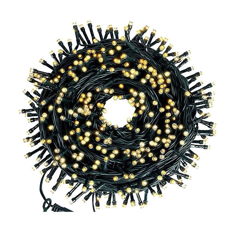Instalatie de Craciun, tip liniara, pentru exterior, 600 led-uri, 100m, diverse culori [9]