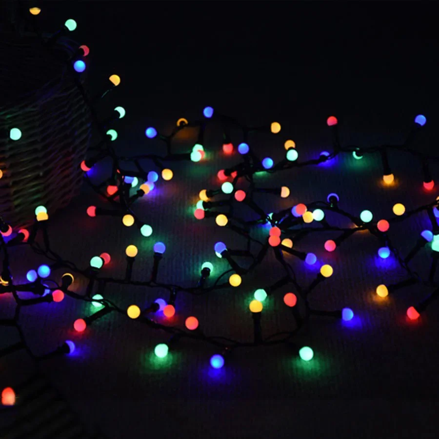 Instalatie de Lumini cu 480 LED-uri RGB, 10m Lungime, cu Lumina Multicolora, Interconectabile, Model bile [4]