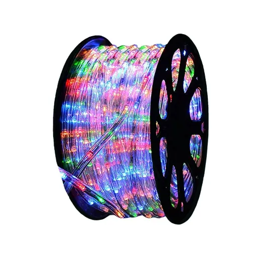 DECORATIUNI CRACIUN - Instalatie Furtun luminos pe rola, led 100m, diverse culori