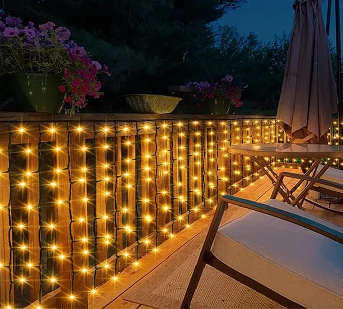 Instalatie Luminoasa cu Franjuri, 240 LED-uri, IP44, 6x1m, Lumina Alba Calda/Rece [3]