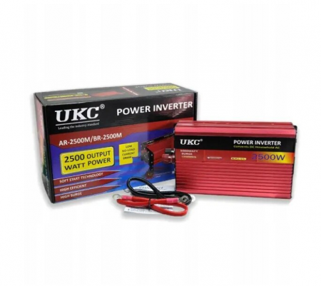 TOATE PRODUSELE - Invertor Auto UKC, 2500 - 3000 W putere, 12V - 220V, din aluminiu