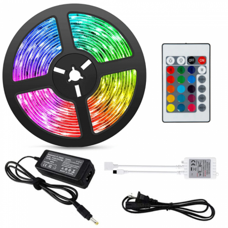 ELECTRONICE & GADGET - Banda Led RGB 5m cu Telecomanda