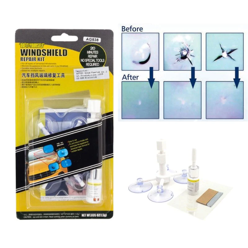 Kit pentru reparatie parbriz sau geam auto [1]
