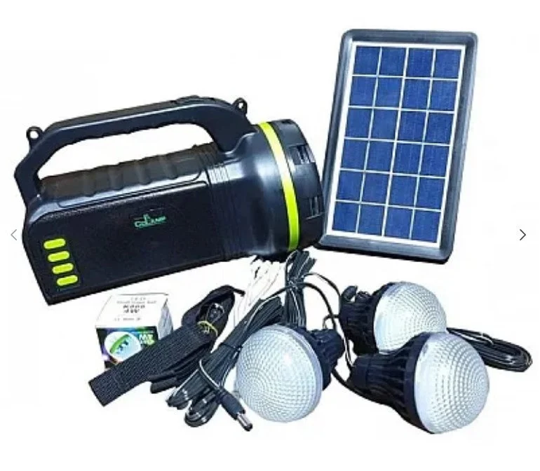 TOATE PRODUSELE - Kit solar CL-18 cu radio si lanterna 10W si 3 becuri, functie baterie externa