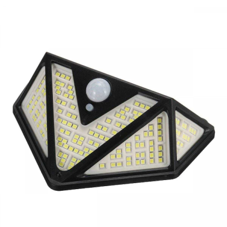 Lampa 166 LED cu panou solar si senzor de miscare, lumina puternica [1]