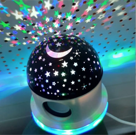 TOATE PRODUSELE - Lampa de veghe muzicala cu proiectie stele si luna, bluetooth
