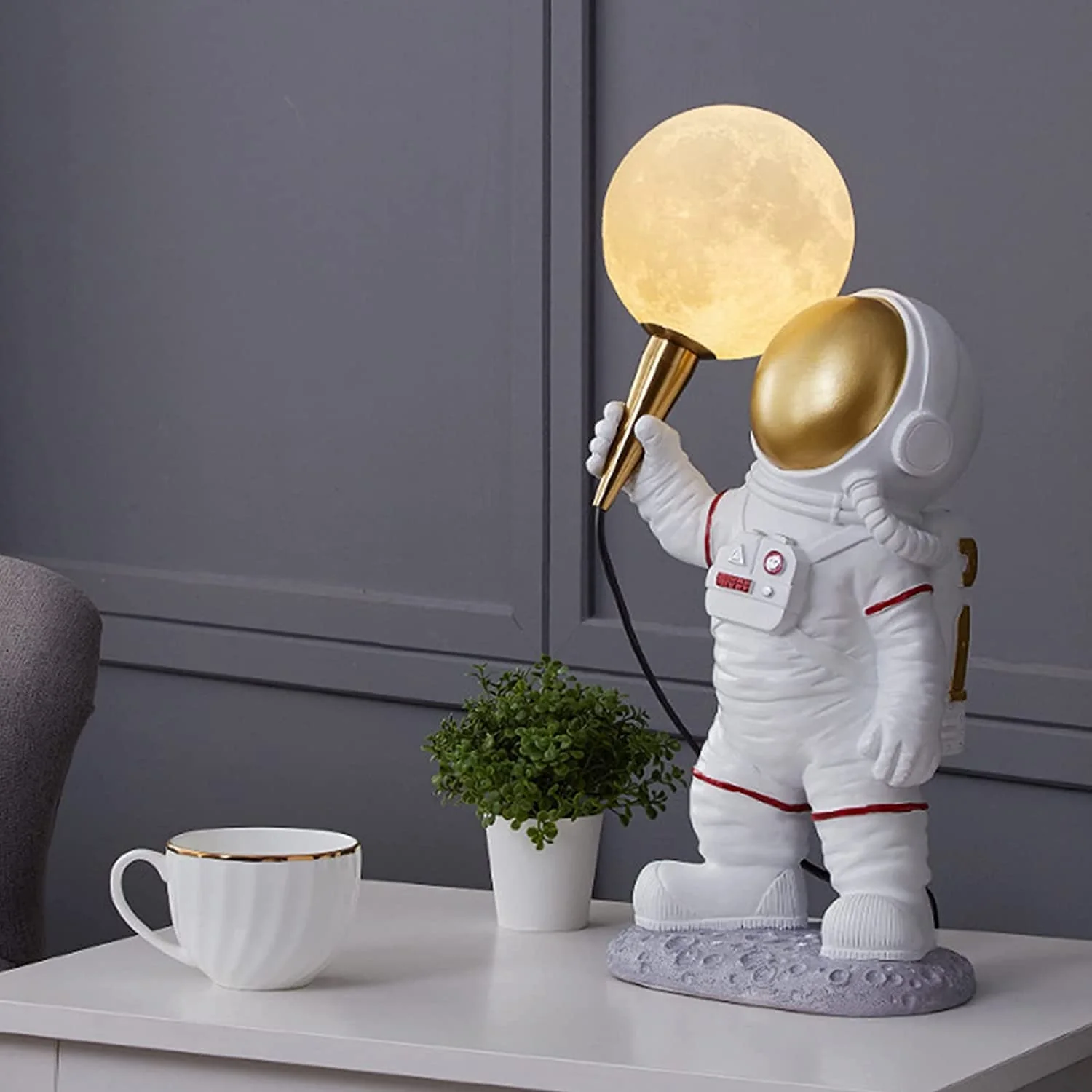 TOATE PRODUSELE - Lampa de Veghe pentru copii cu Veioza, Model astronaut, 41 x 20 cm