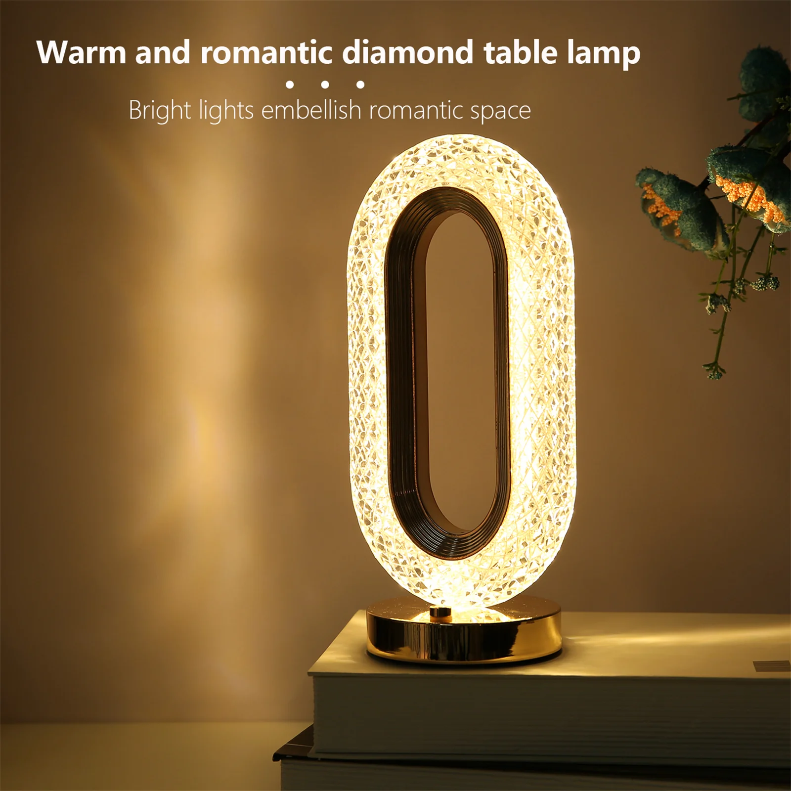 Lampa LED Decorativa cu Touch pentru masa cu 3 temperaturi de culoare, alb rece, alb cald, neutru, culoare auriu [11]