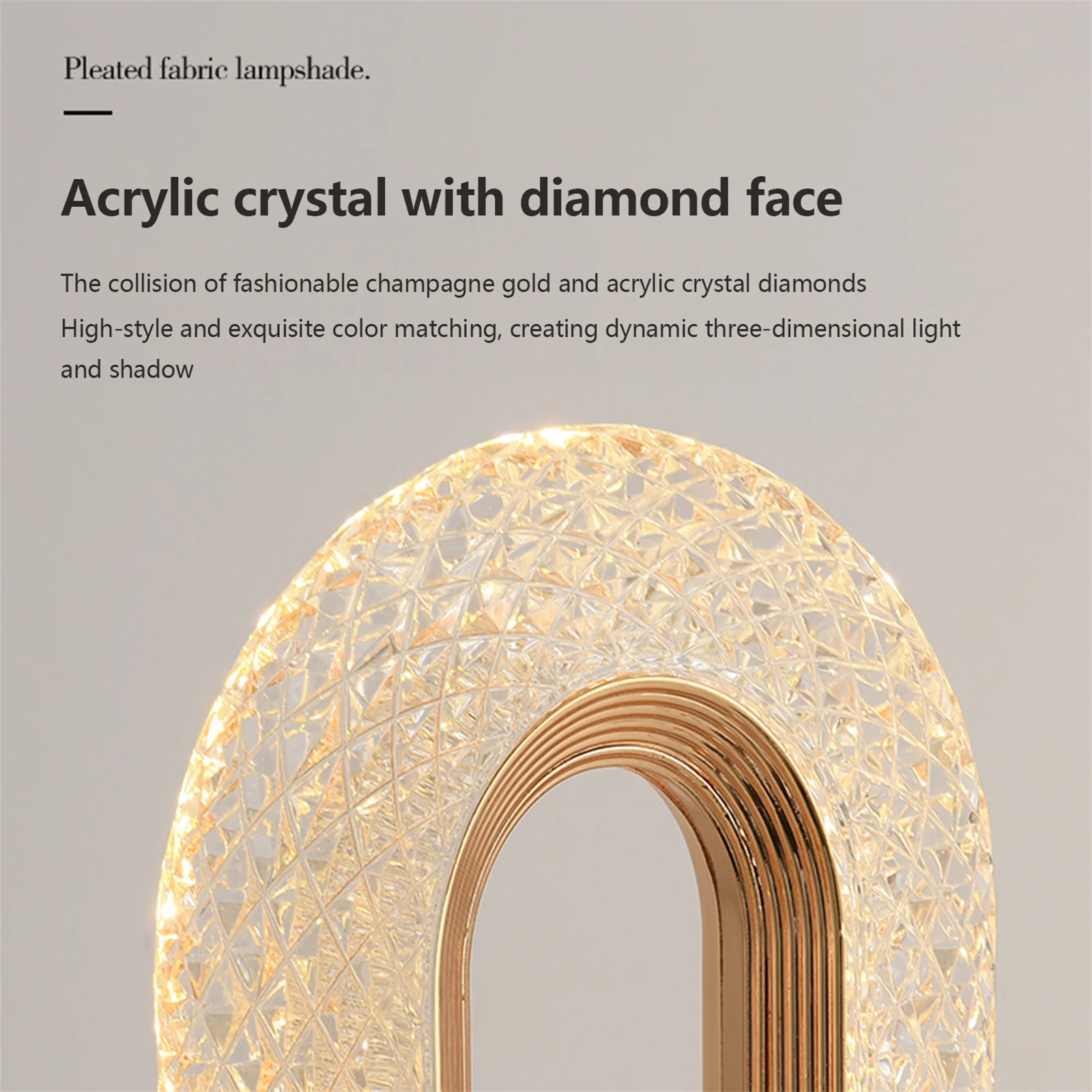 Lampa LED Decorativa cu Touch pentru masa cu 3 temperaturi de culoare, alb rece, alb cald, neutru, culoare auriu [9]
