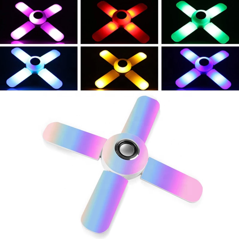Lampa muzicala LED Bec cu 4 brate si telecomanda E27 [3]