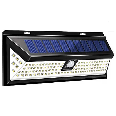 LAMPI SOLARE - Lampa solara cu 120 LED-uri, senzor de miscare PIR, telecomanda, 4400 mAh, waterproof IP65