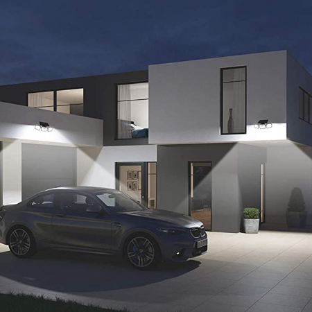 Lampa Solara de Exterior cu 3 capete, 74 LED-uri, Incarcare Solara Rapida, Autonomie 8-10 ore [10]