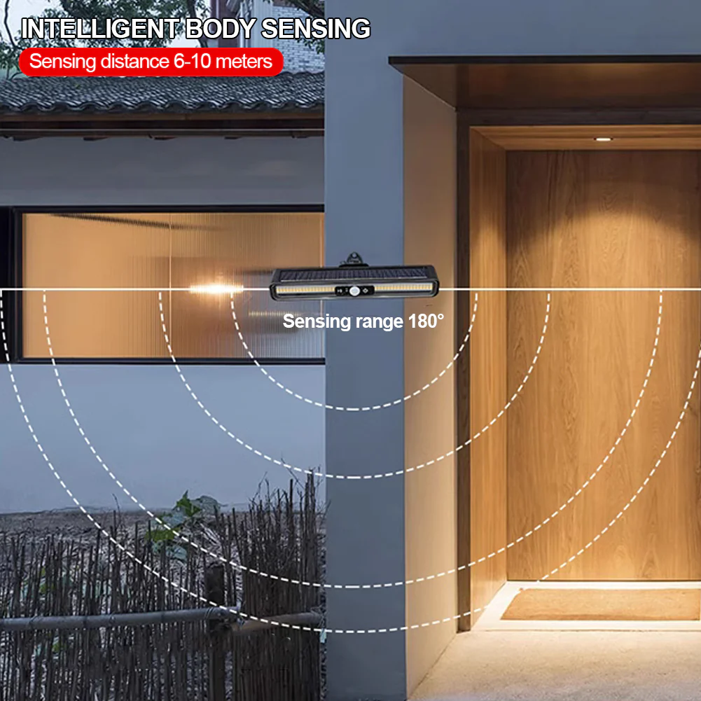 Lampa solara LED de exterior cu 3 moduri de prindere, Waterproof, senzor de miscare [5]