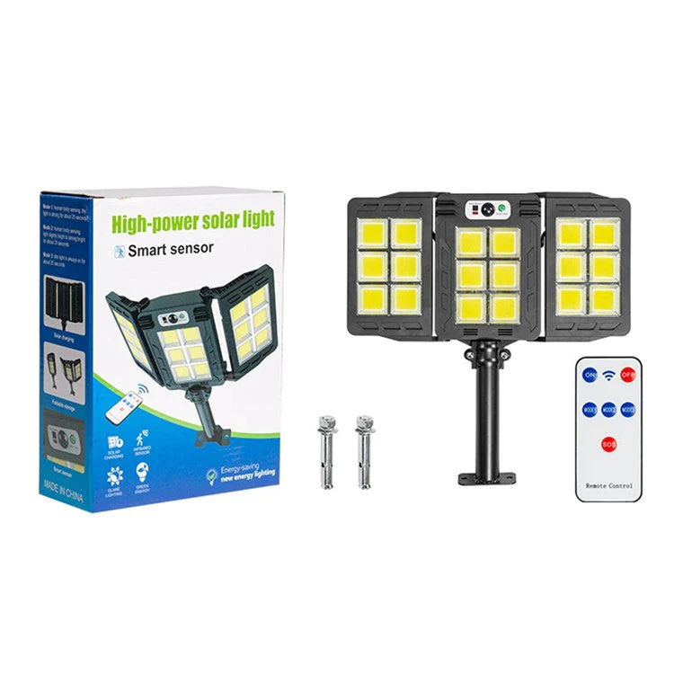 Lampa Solara Tripla cu Senzor de miscare si Telecomanda [6]