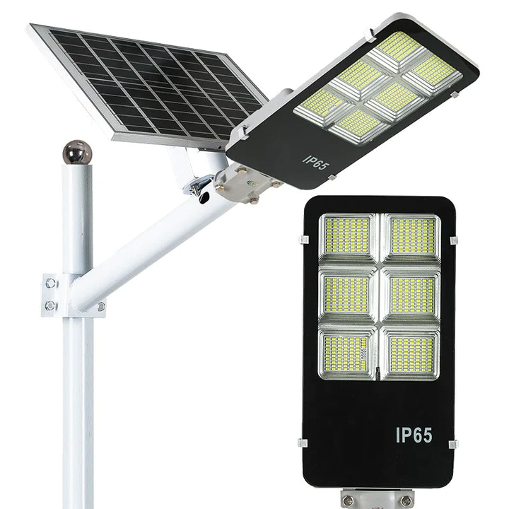 TOATE PRODUSELE - Lampa Stradala cu Incarcare Solara Jortan 300W/400W, Panou Solar Separat, Telecomanda, Suport Metalic
