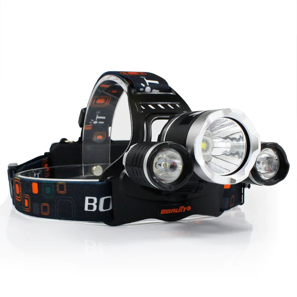 PRET MAXIM 49.99 LEI - Lanterna frontala de cap cu 3 LED-uri Cree XML T6, 5000 lumeni