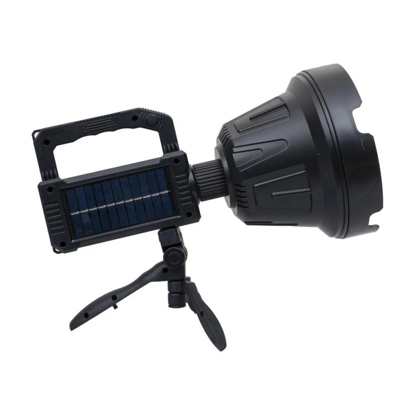 Lanterna LED Profesionala, Incarcare Solara si USB, Functie Power Bank si Trepied Inclus, 3 lentile colorate [5]
