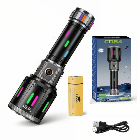 TOATE PRODUSELE - Lanterna Portabila cu Zoom, Baterie Externa, Acumulator 10.000 mAh, Incarcare Type-C, 20.5 x 6 cm, CB-G683