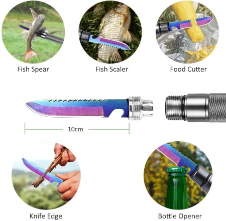 Lopata multifunctionala, pliabila, pentru camping / drumetii, din otel [4]