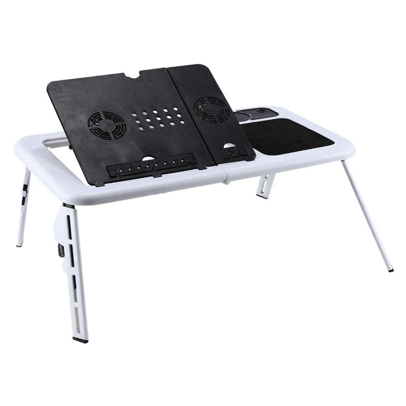 TOATE PRODUSELE - Masa laptop cu 2 coolere + suport pahar + mousepad, E-Table
