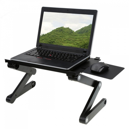 CASA SI GRADINA - Masa laptop multifunctionala, reglabila, 2 ventilatoare