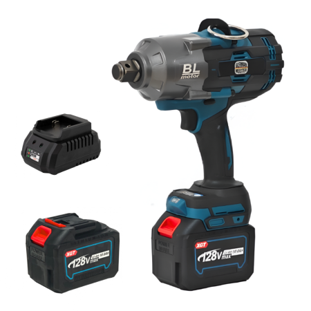 TOATE PRODUSELE - Masina de Insurubat cu Impact German Meister 2100 Nm, 3/4 Inch, 2 Acumulatori 128V 10Ah si Geanta Transpor