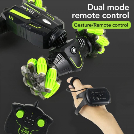 Masina de Jucarie cu Telecomanda si Bratara, Control prin Gesturi, rotire 360 grade, wifi 2.4GHz, Stunt Car [1]