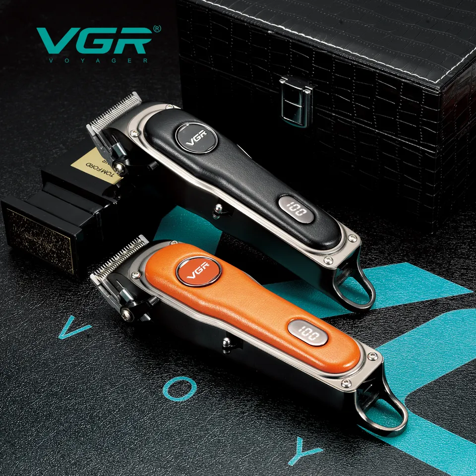 Masina de Tuns Profesionala design vintage, afisaj LED, VGR V-673 [1]