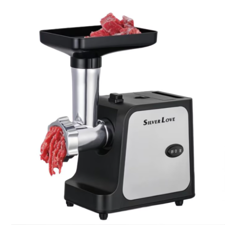 Masina Electrica de Tocat Carne, Putere 1000W, Functie Reverse, Accesorii Carnati si Kebbe, Silver Love [4]