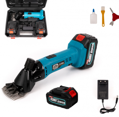 TOATE PRODUSELE - Masina de Tuns Oi cu 2 acumulatori 128V 8Ah, German Meister, viteza reglabila
