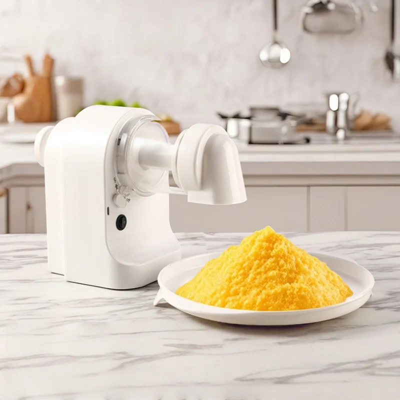 Masina Electrica pentru Gheata Rasa USB 20W – Aparat Zdrobit Gheata cu Lame din Otel Inoxidabil, Set cu 2 Cupe si Tava Colectare [2]