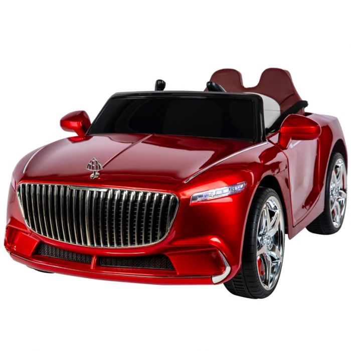 TOATE PRODUSELE - Masinuta Electrica, AT 8899, 12W, cu Roti din Cauciuc, Mercedes Maybach Rosie