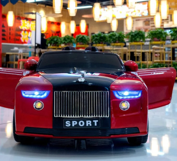 Masinuta Electrica Rolls-Royce pentru copii cu Telecomanda, 2 Motoare, Lumini si Sunete [5]