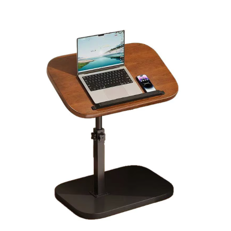 ARTICOLE CASA - Masuta de Cafea Reglabila pe Inaltime cu Blat Rotativ, Masa Laptop Multifunctionala, MDF, Cadru Metalic Stabil