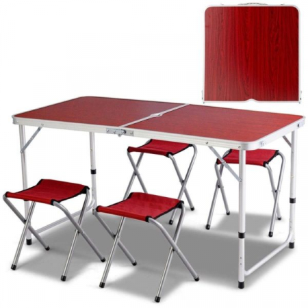 TOATE PRODUSELE - Masuta pliabila din aluminiu 120x60 / 70x50 cm, pentru camping, picnic, pescuit